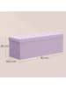 SONGMICS Sitzbank Minota in Lila - (B)110 x (H)38 x (T)38 cm
