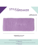 styleBREAKER Strick Stirnband mit Logo in Hellbraun