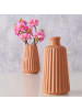 Boltze Vase Esko 2er-Set in braun