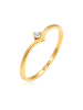 Elli DIAMONDS  Ring 925 Sterling Silber Verlobungsring in Gold