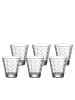 LEONARDO 6er Set Trinkgläser Optic in Transparent 215 ml in transparent