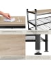 tectake Schuhregal Southampton 91 x 36 x 55 cm, Industrial Holz hell, Eiche Sonoma