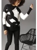 Aniston SELECTED Strickpullover in schwarz-offwhite