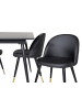 ebuy24 Essgruppe Silar 8 (5-teilig) Schwarz 90 x 120 cm