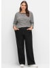 sheego Weite Jeans in black denim