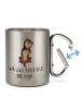 Mr. & Mrs. Panda Becher Hund Streicheln mit Spruch in Silber