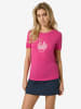super.natural Merino T-Shirt FLOWERHANDS in Pink