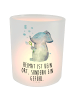 Mr. & Mrs. Panda Glas Windlicht Elefant Seifenblasen mit Spruch in Transparent