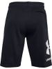 Under Armour Short "UA Rival Fleece Big Logo Shorts" in Schwarz