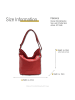 Florence Leder Schultertasche, Shopper Florence Tasche rot ca. 37cm