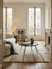 KADIMA DESIGN Couchtisch 75x75x38 cm Mango Massivholz Metall Sofatisch Rund