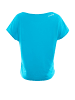 Winshape Kurzarmshirt Ultra Light mit Glitzer-Aufdruck MCT002 in sky blue/glitzer/weiß