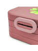 Mr. & Mrs. Panda MEPAL Bentobox Blume Kleeblatt Motiv mit Spruch in Rot Pastell
