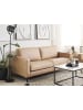 Beliani 3-Sitzer Sofa SAVALEN in Beige/Schwarz - (W) 204 x (H) 87 x (L) 91 cm