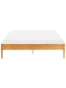 Beliani Doppelbett VEYRAC in Braun - (W) 168 x (H) 38 x (L) 211 cm