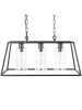Beliani Pendelleuchten MUGER in Schwarz - (W) 60 x (H) 117 x (L) 25 cm