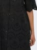 ONLY Kurzes Kleid Lochstickerei Knopfleiste Stilvoll in Schwarz