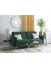 Beliani 3-Sitzer Sofa FENES in Grün/Silber - (W) 188 x (H) 90 x (L) 75 cm
