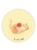 Mr. & Mrs. Panda magnet Katze Wolle ohne Spruch in Gelb Pastell