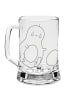 Mr. & Mrs. Panda Bierglas Avocado Kern rollt ohne Spruch in Transparent