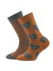 ewers 2er-Set Socken 2er Pack Herzen/Tiger in toffee-smoked pearl