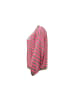 Hailys Pullover in beige-neon pink stripe