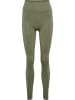 Hummel Leggings Hmlflow Multisport Damen in DEEP LICHEN GREEN