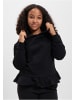 Urban Classics Urban Classics Damen Girls Organic Volants Hoody in black
