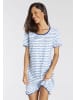 VIVANCE DREAMS Sleepshirt in blau gestreift