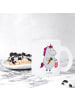 Mr. & Mrs. Panda Glas Einhorn Gemüse ohne Spruch in Transparent