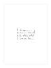 Tales by Jen Poster / Kunstdruck "I am me and that's all I can be" I Ohne Rahmen