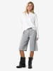 Noisy may Culotte Jeans in Light Grey Denim