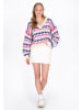 myMo Women Sweater in turquoise multicolor