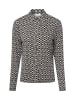 comma Hemdbluse in schwarz weiß