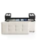 SONGMICS Sitzbank Melisa in Weiß - (B)110 x (H)40 x (T)38 cm