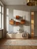 KADIMA DESIGN 4er Set Wandregale MUMBAI Massivholz Holzregal Landhaus-Stil