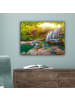 MuchoWow Leinwand bilder Sonniger Wasserfall (BxH)