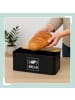 relaxdays Brotkasten in Beige - (B)33 x (H)13,5 x (T)19 cm