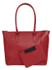 Cluty Shopper echt Leder in rot