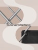 SONGMICS Campingstuhl Sandy in Schwarz-Grau - (B)62 x (H)108 x (T)93 cm