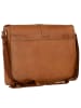 Leonhard Heyden Bergamo Messenger Leder 38 cm Laptopfach hellbraun