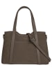 Cluty Handtasche echt Leder in grau