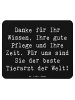 Mr. & Mrs. Panda Mauspad Spruch Bester Tierarzt mit Spruch in Schwarz
