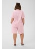 KAFFE curve Kurzarmhemd KClary Regular fit in Ballerina White Henna Stripe