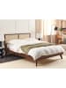 Beliani Doppelbett MONPAZIER in Braun/Naturfarben - (W) 187 x (H) 99 x (L) 209 cm