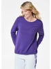 GOLDNER Kurzgröße:  Sweatshirt in lila