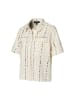 Mart Visser Liz Bluse mit Print, Off-White/Schwarz