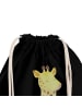 Mr. & Mrs. Panda Sportbeutel Giraffe Zufrieden ohne Spruch in Schwarz