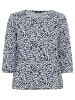 Olsen Langarmshirt Clara in marine ecru