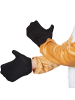 tectake Reh/Hirsch, Gr. L, Handschuhe und Schuhe aus dunklem Filz mit Gummizug